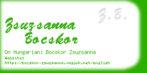 zsuzsanna bocskor business card